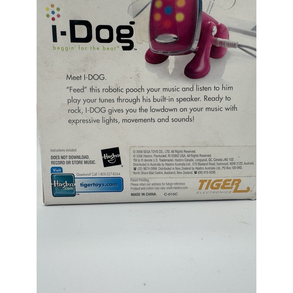 Hasbro i-Dog Pink Robotic Music Companion 2005 New In Box Sealed Vintage Toy - Picture 4 of 11